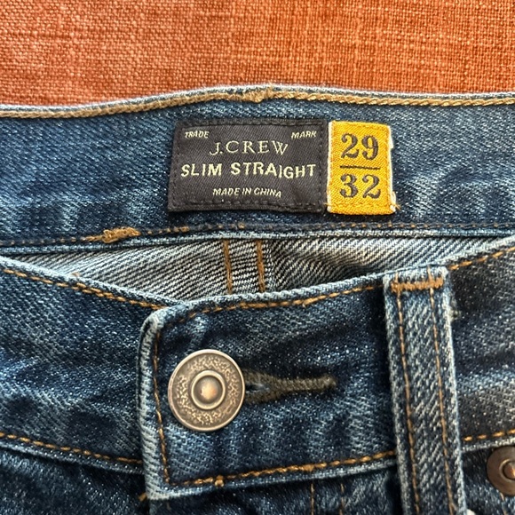 Jcrew slim straight Blue Denim Jeans 29/32 - Picture 6 of 7